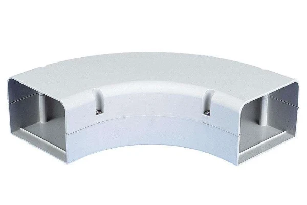 SpeediDuct 70x65 lange platte bocht 90° - 70 mm