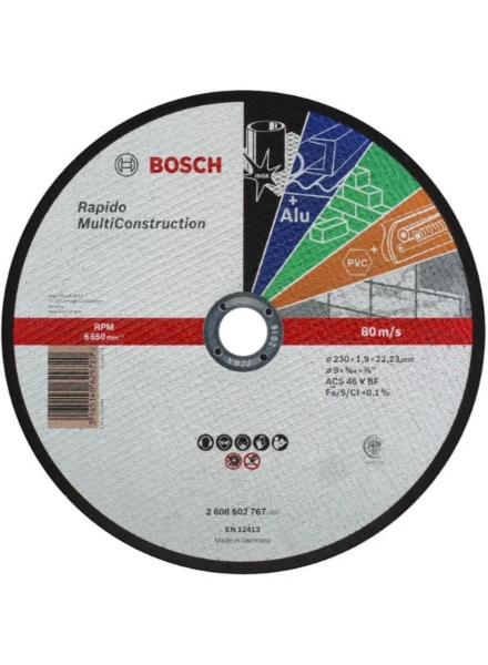 Bosch STD disque à tronçonner MultiConstruction 230 x 1,9 mm