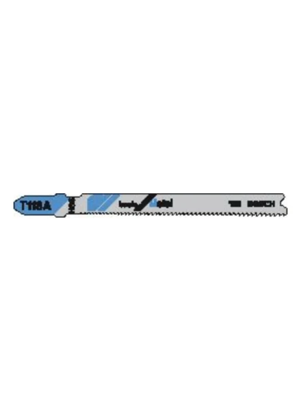 Bosch T lame de scie sauteuse T118A basic thin metal - prix par set de 5 pièces