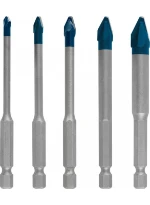 Bosch HEX-9 set de 5 pièces set HardCeramic forets pour carrelage 4 - 10 mm - prix par set