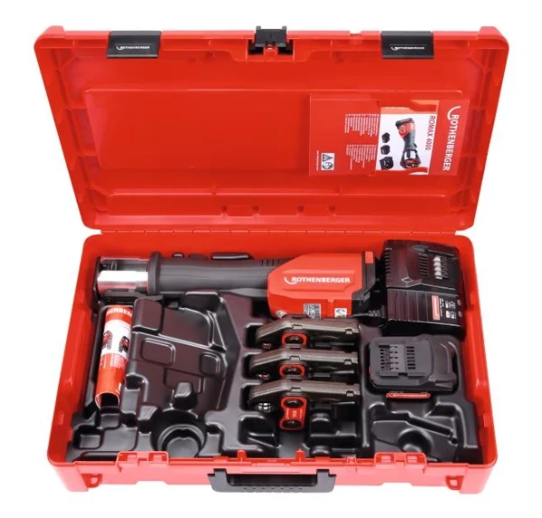 Rothenberger Romax 4000 accu-sertisseuse avec machoires (SV15-SV22-SV28) - 1x4Ah