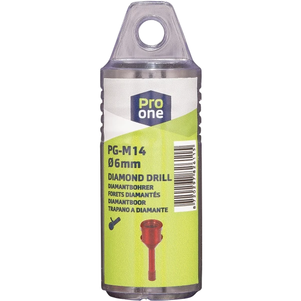 ProOne PG tegel-/natuursteenboor voor haakse slijper M14 x 6 mm