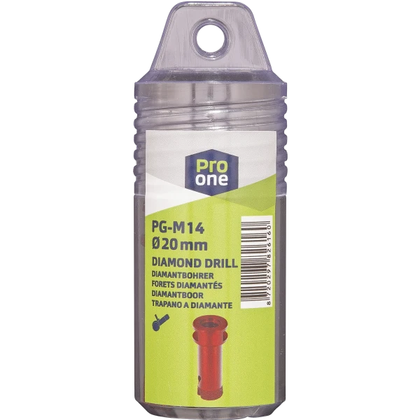 ProOne PG tegel-/natuursteenboor voor haakse slijper M14 x 20 mm
