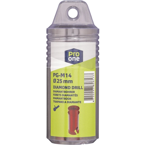 ProOne PG tegel-/natuursteenboor voor haakse slijper M14 x 25 mm