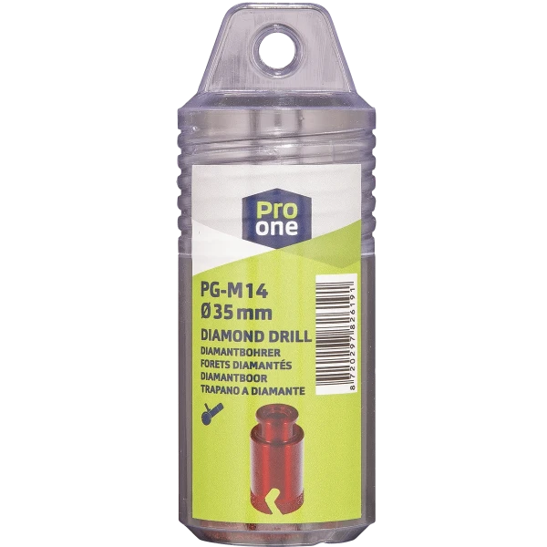 ProOne PG tegel-/natuursteenboor voor haakse slijper M14 x 35 mm