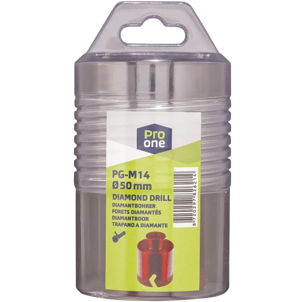 ProOne PG tegel-/natuursteenboor voor haakse slijper M14 x 50 mm