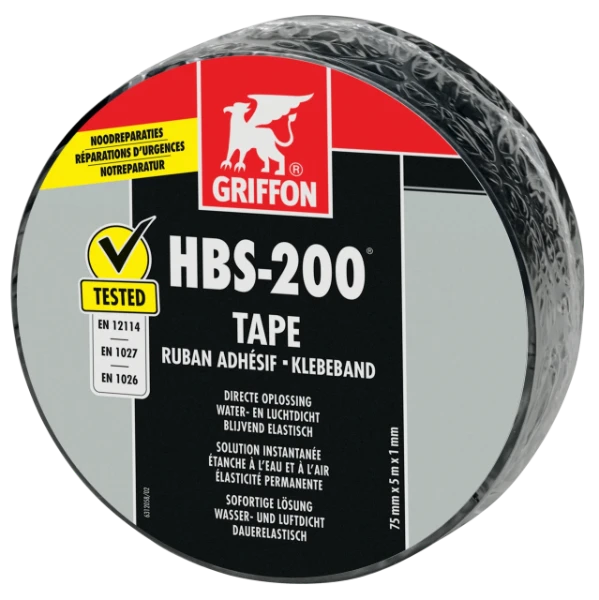 Griffon HBS-200 tape d'étanchéité (longueur rouleau 20m) 200 mm - noir