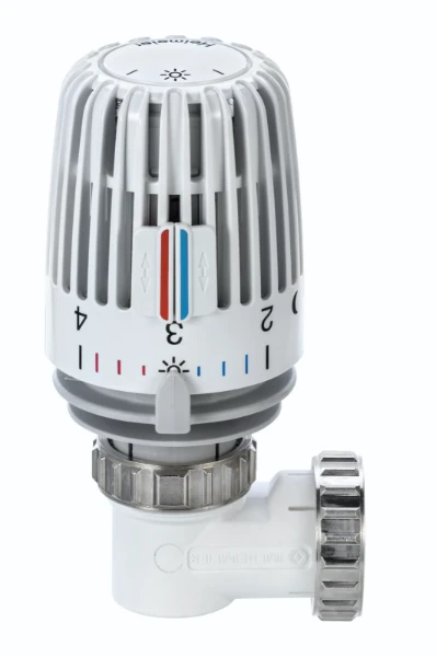 Heimeier WK thermostaatknop - wit - haaks model - met spaarclip