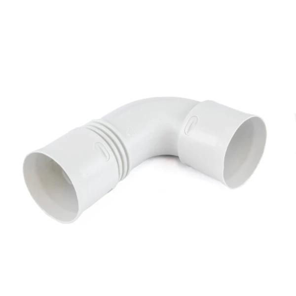 BEGETUBE Profi-Air Classic bocht 90° voor ronde ventilatiebuis ø 75 mm - nieuw model.