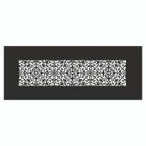 Begetube (78300669) Profi-Air grille design Flora 350 x 130 mm - anthracite