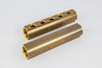 Begetube collecteur en laiton avec purge 6/4 - 5 x 3/4