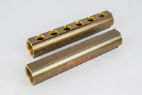 Begetube collecteur en laiton avec purge 6/4 - 6 x 3/4