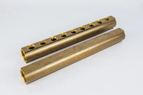 Begetube collecteur en laiton avec purge 6/4 - 9 x 3/4