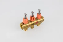 Begetube collecteur en laiton sans purge 4/4 - 3 x M24