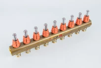 BEGETUBE Collecteur de refoulement 1", 9 sorties avec débitmètres, raccords M24 prémontés.