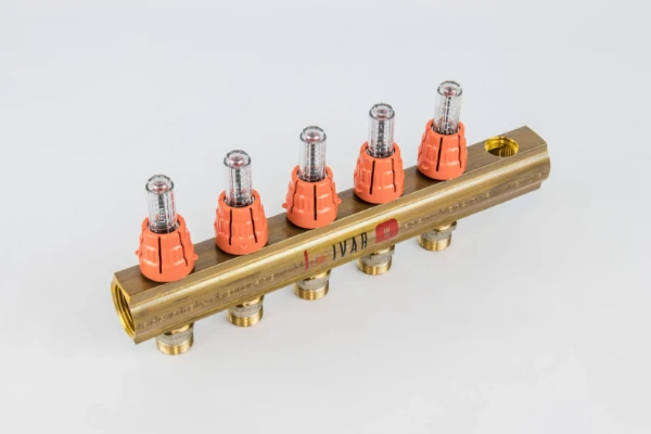 COLLECTEUR BEGETUBE 4/4 X M24 X 1/2 5 circuitss avec débitmètre