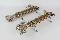 COLLECTEUR CHAUFFAGE DE SOL BEGETUBE 4/4 X M24 MM laiton 2 circuits avec purgeur automatique
