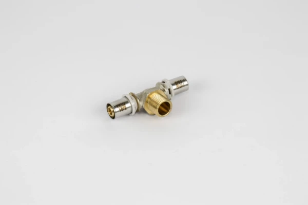 BEGETUBE Raccord à sertir en T mâle 16x2 mm x 1/2"M x 16x2 mm