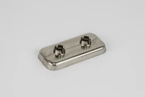 Begetube Optima rosace double - inox - entraxe 50 mm