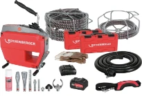 Rothenberger R600 Varioclean met duraflex smk spiraal en gereedschapsset 16+22MM, ACCU LI-HD 18V/8AH + LADER