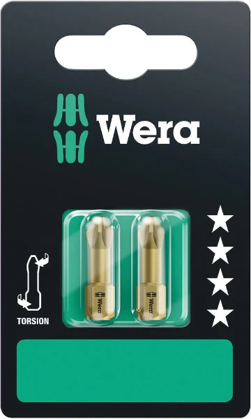 Wera 855/1 TH PZ 2 x 25 mm SB Bits assortment