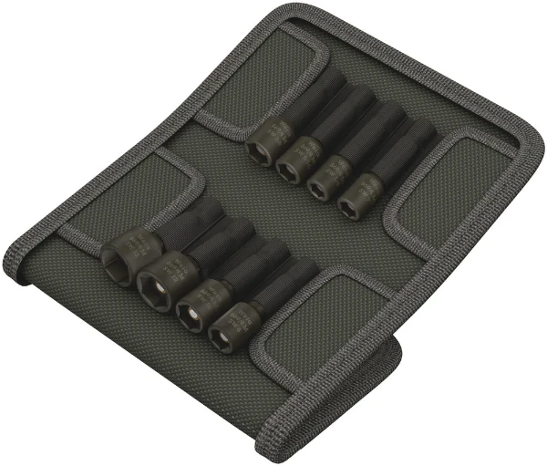 Wera 869/4 M Set A Set with 8 Nut setters with pouch for the belt