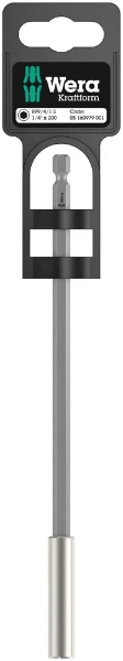 Wera 899/4/1 S universele bithouder met magneet 1/4 x 200 mm
