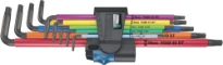 Wera 967/9 TX XL Multicolour HF 1 set de clés mâles coudées pour vis à 6 pans avec fonction de retenu, long