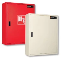 Somati Sanilite armoire pour dévidoir 1 porte - réversible - pour dévidoir fixe ou pivotant - RAL 3000 rouge - 800 x 1000 x 260 mm