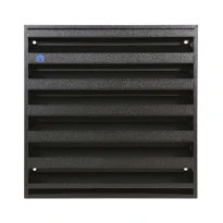 Renson 431 Alu opbouwmuurrooster met inox muggengaas 225 x 225 mm - STR 9005 Zwart