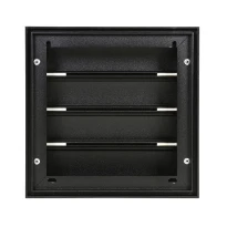 Renson 433/S Alu dampkaprooster 173 x 173 mm - STR 9005 Zwart