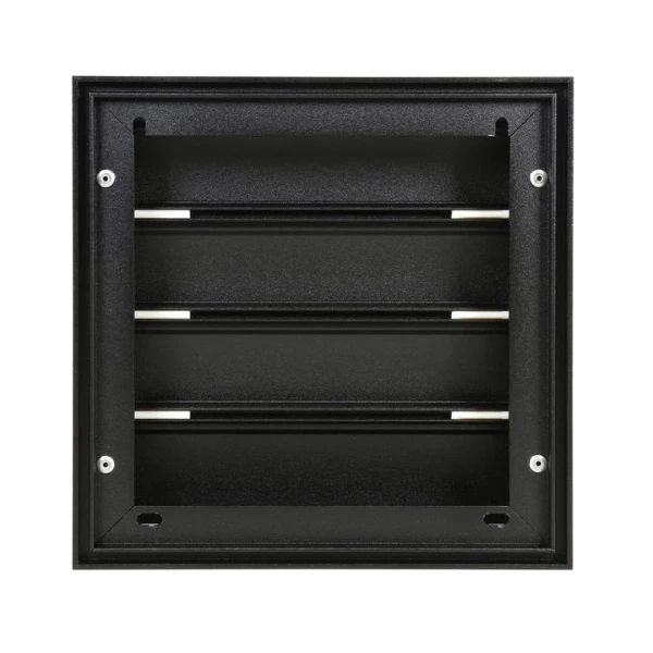 Renson 433/S Alu dampkaprooster 173 x 173 mm - STR 9005 Zwart