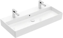 Villeroy & Boch Memento 2.0 lavabo 1000 x 470 mm - blanc - 2 trous de robinet - avec trop-plein