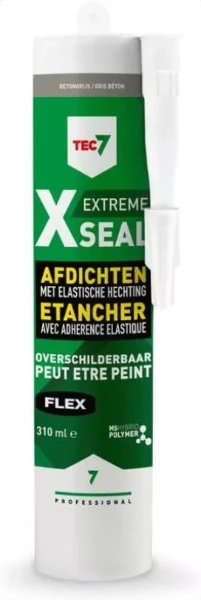 Tec7 X-Seal afdichtingskit 310 ml - betongrijs