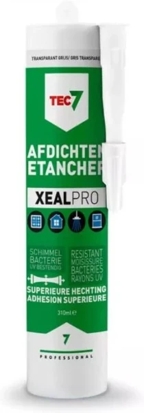 Tec7 XealPro afdichtingskit 310 ml - transparant grijs