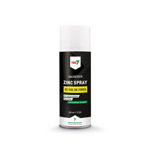 Novatech TEC7 Galvatech - zinkspray - koudgalvanisatie - sneldrogend - aerosol 400 ml