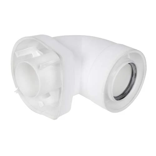 Flue gas adapter low profile