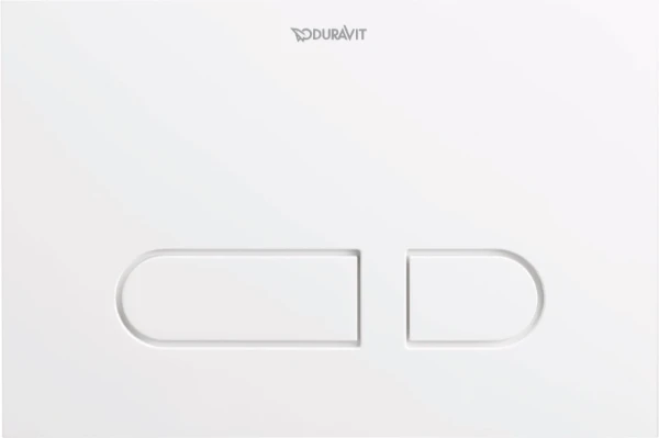 Duravit durasystem plaque de commande a1 p. wc, mat.synth. blanc
