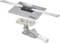Viega Advantix Cleviva Rigole de douche 1200 mm - RVS brossé, modèle standarde