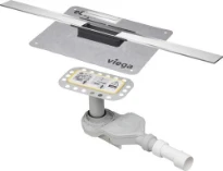 Viega Advantix Cleviva Rigole de douche 800 mm - RVS brossé, modèle pour rénovation