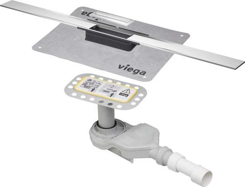 Viega Advantix Cleviva Rigole de douche 800 mm - RVS brossé, modèle pour rénovation