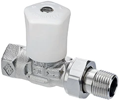 Heimeier Mikrotherm handbediend radiatorkraan recht 1/2"