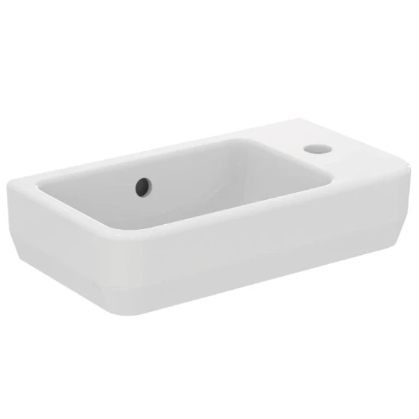 Ideal Standard i.life S lave-mains 450 x 250 mm - blanc - avec trou de robinet droite - avec trop-plein