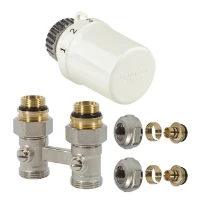 Honeywell kit de raccordement H-blok 1/2 x EK3/4 - sol  - Thera 6 tête thermostatique - 16x2 alu