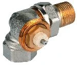 Honeywell dubbelhaaks linkse radiatorkraan 3/8 x 3/8 - KV instelbaar