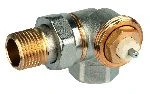 Honeywell dubbelhaaks rechtse radiatorkraan 3/8 x 3/8 - KV instelbaar