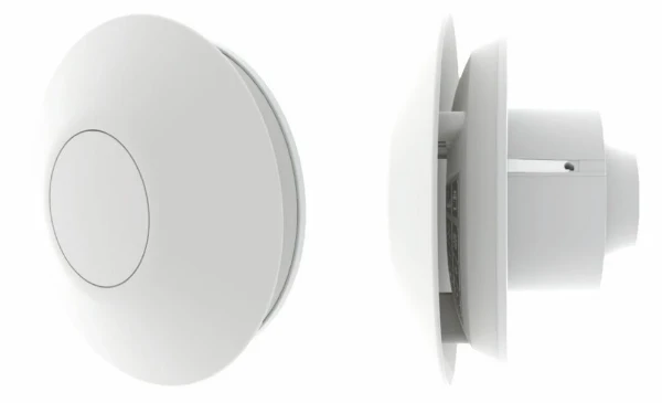 Nicoll Vent Silence badkamerventilator 150 x 150 mm - 100 mm - wit - 230V - IPX4 76m3/h - Timer - Hygro