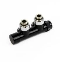 Begetube Optima bloc H thermostatisable 50-100% raccordement 1/2 x M24 - valeurs Kv réglables - noir mat