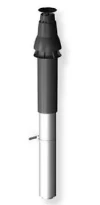 Burgerhout Twinsafe concentrique PP/acier passage toiture Skyline 3000 100/150 mm - noir