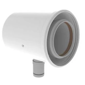 Burgerhout Twinsafe concentrique PP/acier évacuation condensation 100/150 mm